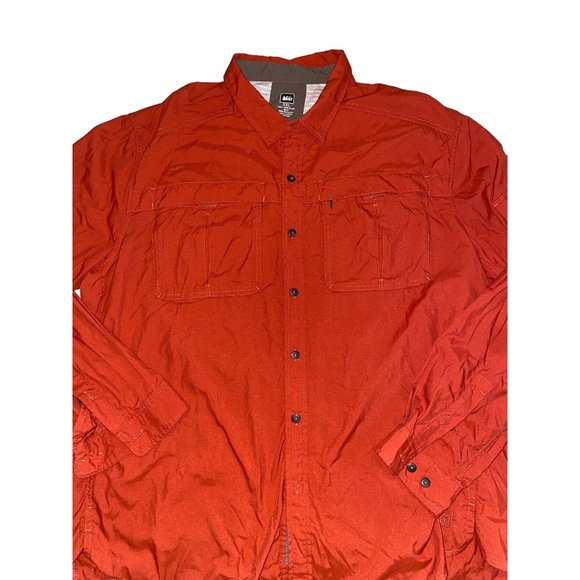 REI Other - REI Mens‎ orange 2XL fishing hiking shirt